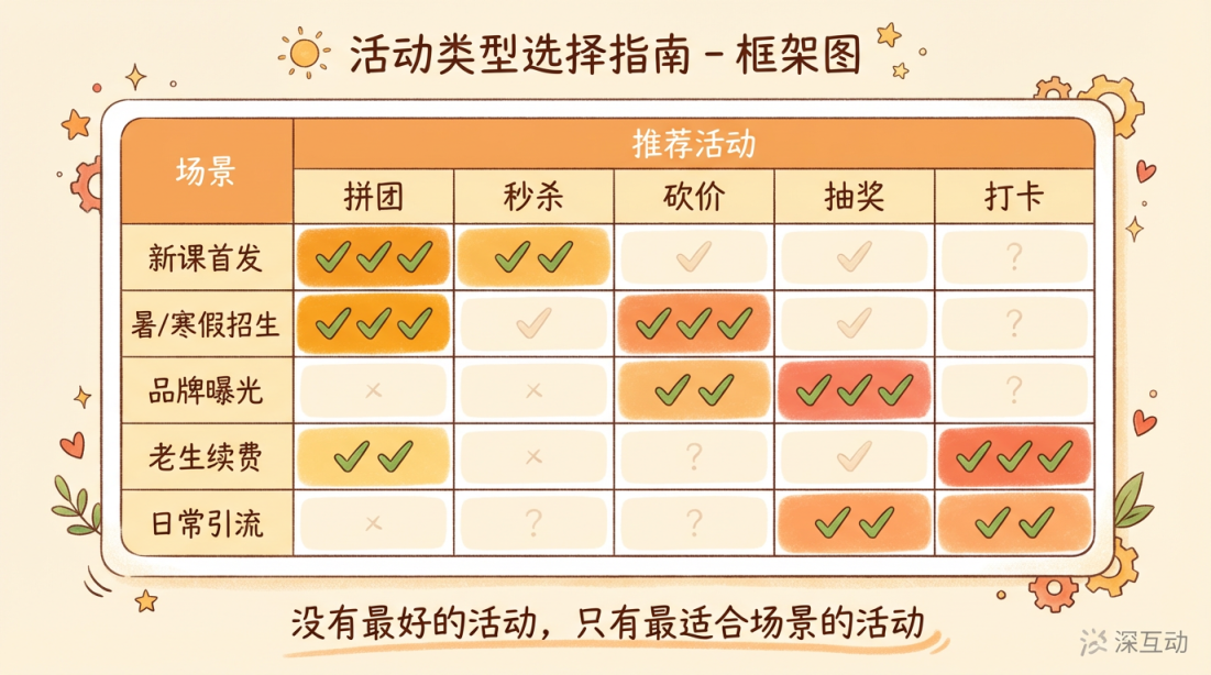 活动类型选择指南