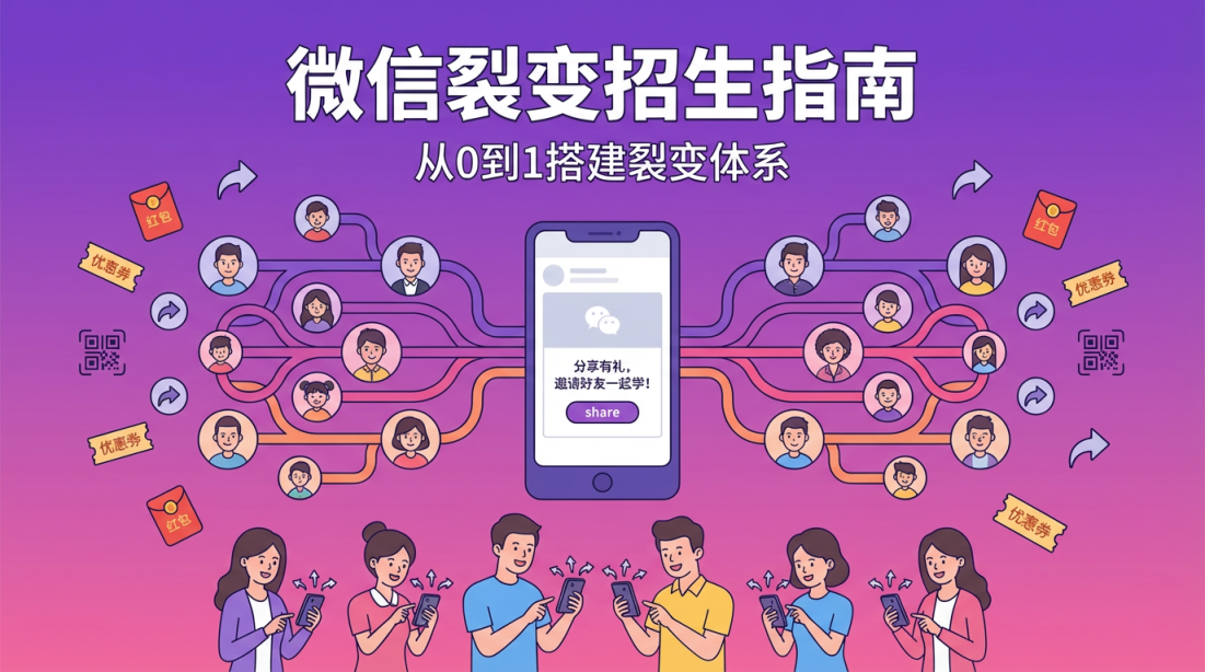 教培机构微信裂变招生完整指南：从0到1搭建裂变体系