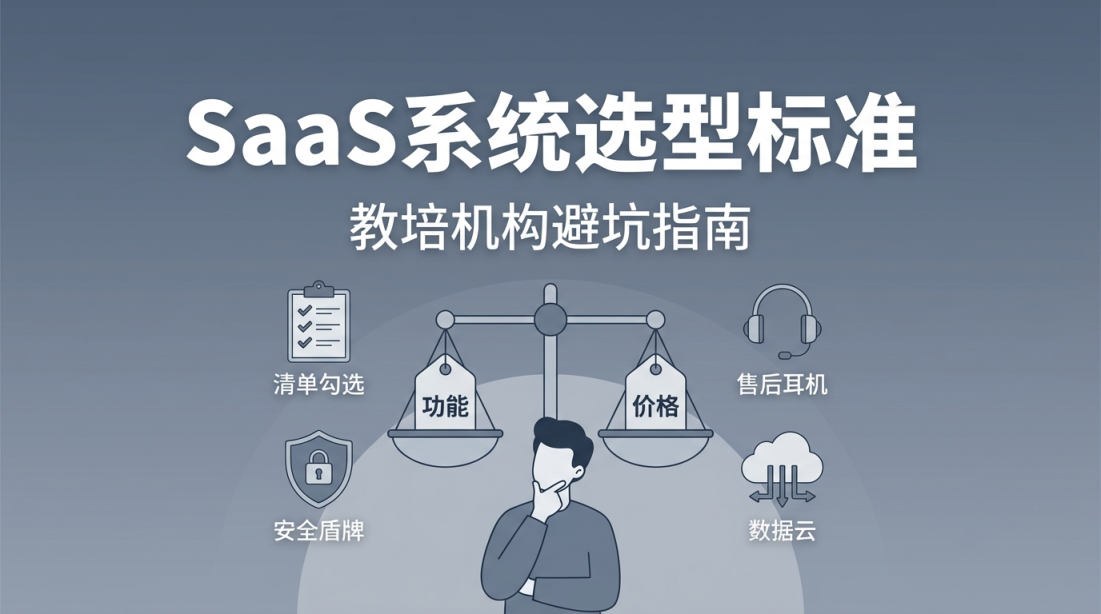 教培机构如何选择SaaS系统？避坑指南与选型标准